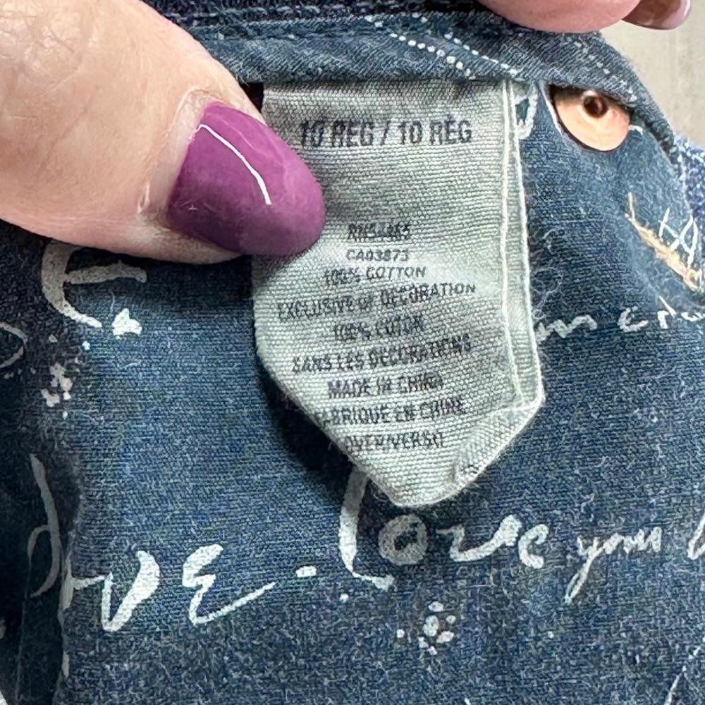 Y2K American Eagle‎ Dark Wash Flare Jeans Denim Women's 10 Regular - Picture 5 of 6